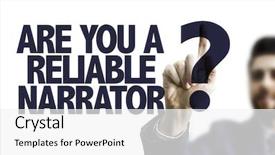  Presentation with 3d man business leader - PPT theme enhanced with tell truth - business man pointing the text background and a white colored foreground