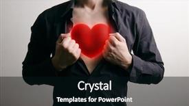  Presentation with truth - Slide set enhanced with tell truth - man opening his shirt background and a black colored foreground