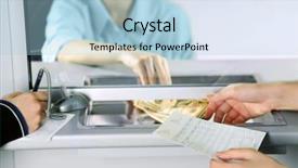  Presentation with tarot cards on fortune teller - PPT layouts with teller window with working cashier background and a light blue colored foreground