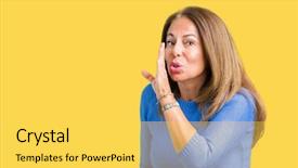  Presentation with secret - Beautiful presentation theme featuring telling secret rumor whispering malicious backdrop and a  colored foreground