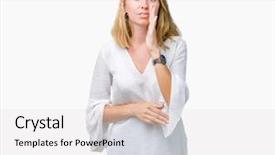  Presentation with beautiful flower elegant - Beautiful slide set featuring telling secret rumor whispering malicious backdrop and a  colored foreground