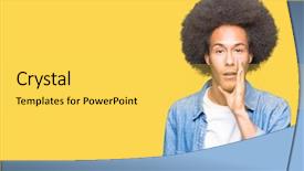  Presentation with generational african american culture - Slide set featuring telling secret rumor whispering malicious background and a  colored foreground