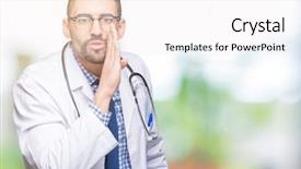  Presentation with special education young adult man - Cool new slide deck with telling secret rumor whispering malicious backdrop and a  colored foreground