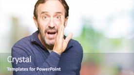  Presentation with secret - Presentation design with telling secret rumor whispering malicious background and a  colored foreground