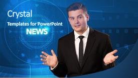  Presentation with tehnology - PPT theme enhanced with telling the news with tehnology background and a  colored foreground