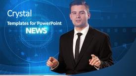  Presentation with tehnology - Presentation design consisting of telling the news with tehnology background and a  colored foreground