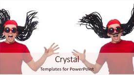  Presentation with young - Slide deck with tem - young man with long dreads background and a lemonade colored foreground