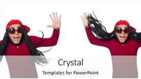  Presentation with special education young adult man - Slide deck enhanced with tem - young man with long dreads background and a white colored foreground