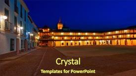  Presentation with action plan way forward text - PPT layouts consisting of tembleque plaza mayor in toledo background and a  colored foreground