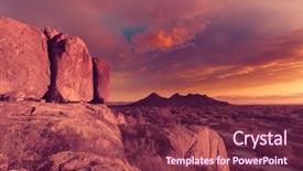  Presentation with arizona desert - Cool new PPT layouts with temp - arizona desert vista view backdrop and a violet colored foreground