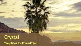  Presentation with phoenix - Presentation design having temp - camelback mountain valley canyon resort background and a tawny brown colored foreground