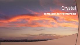  Presentation with late - Amazing slide set having temp - panorama of sunset over late backdrop and a violet colored foreground
