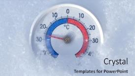  Presentation with data mining data minig concept - Beautiful PPT theme featuring temp - thermometer with celsius scale placed backdrop and a light blue colored foreground