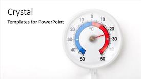  Presentation with temperature - PPT layouts consisting of temp - thermometer with celsius scale showing background and a white colored foreground