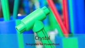  Presentation with polymer - Amazing slide deck having close-up of shocked boy with brown eyes looking directly at the camera backdrop and a lemonade colored foreground.