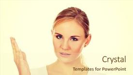  Presentation with angry - Colorful PPT layouts enhanced with temper tantrums - angry young woman screaming backdrop and a cream colored foreground