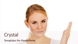  Presentation with angry - Theme enhanced with temper tantrums - angry young woman screaming background and a lemonade colored foreground