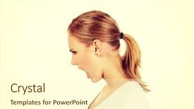  Presentation with angry - Amazing PPT layouts having temper tantrums - angry young woman screaming backdrop and a cream colored foreground