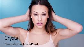  Presentation with reef tank marine aquarium blue - Colorful presentation theme enhanced with temper tantrums - close up portrait of young backdrop and a  colored foreground