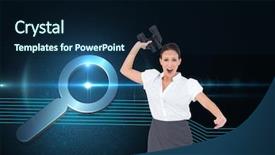  Presentation with throwing the rugbyball - Cool new PPT layouts with temper tantrums - composite image of angry businesswoman backdrop and a  colored foreground