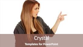  Presentation with finger millet - Cool new presentation theme with temper tantrums - teenage woman threatens someone backdrop and a  colored foreground