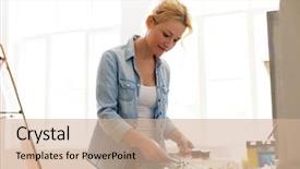  Presentation with poetry creativity concept - Amazing PPT layouts having temperament - art creativity and people concept backdrop and a soft green colored foreground