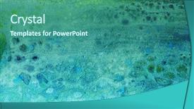  Presentation with green - Slides featuring temperament - soft green impressionist style background background and a ocean colored foreground