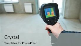  Presentation with imaging - Cool new slide set with temperature check and find backdrop and a light gray colored foreground