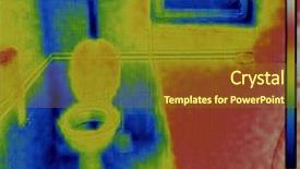  Presentation with temperature sensor - Amazing PPT layouts having temperature sensor - water and heat absorption backdrop and a tawny brown colored foreground