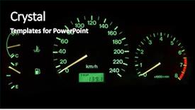  Presentation with control panel - Cool new presentation theme with temperature trafiic - green car control panel backdrop and a  colored foreground