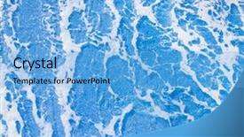  Presentation with storm - Cool new presentation theme with tempest - beautiful forms of sea foam backdrop and a light blue colored foreground