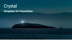  Presentation with gala night - Audience pleasing slide set consisting of tempest - lighthouse and the boat backdrop and a ocean colored foreground