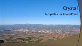  Presentation with unmanned aerial vehicle - Slide set featuring templar - alcala de chivert xivert aerial background and a teal colored foreground