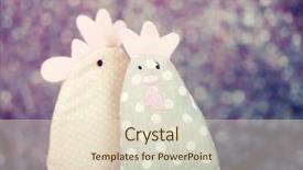  Presentation with chick - Slide deck featuring chiken template - easter chick and rooster background and a lemonade colored foreground