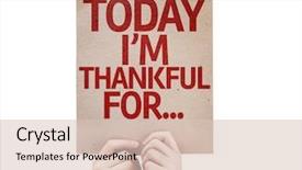  Presentation with wedding card islamic - Beautiful theme featuring thanks template - today i'm thankful for card backdrop and a lemonade colored foreground