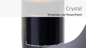  Presentation with green glass - PPT theme consisting of template-green-glass-jar background and a white colored foreground