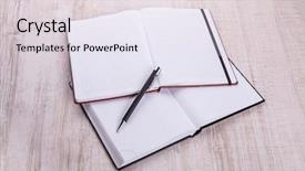  Presentation with christmas blank wooden signboard - Colorful slide set enhanced with template school report - blank notebook with pen backdrop and a  colored foreground