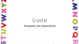  Presentation with alphabet - Presentation enhanced with preschool templates - template with alphabet and number background and a white colored foreground