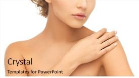  Presentation with health - Presentation design with live templates - health and beauty concept background and a coral colored foreground