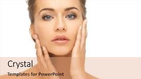  Presentation with health - Amazing presentation design having live templates - health and beauty concept backdrop and a coral colored foreground