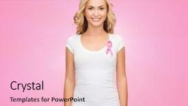  Presentation with cancer hope - Presentation design with hope templates - healthcare and medicine concept background and a lemonade colored foreground