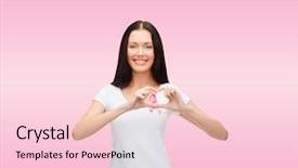  Presentation with breast cancer shirt - Amazing presentation theme having hope templates - healthcare and medicine concept backdrop and a lemonade colored foreground