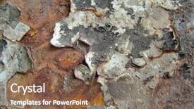  Presentation with iron - Slide deck featuring templates corrosion - grunge rusty iron background background and a  colored foreground