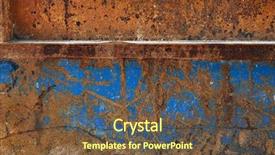  Presentation with metal corrosion - Audience pleasing theme consisting of templates corrosion - grunge rusty metal surface abstract backdrop and a tawny brown colored foreground