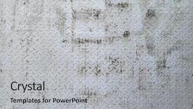  Presentation with metal - PPT theme consisting of templates corrosion - old dirty metal wall grunge background and a  colored foreground