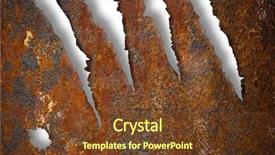  Presentation with corrosion - Theme consisting of templates corrosion - torn rusty metal texture background and a tawny brown colored foreground