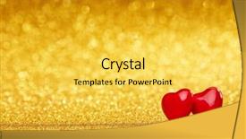  Presentation with wedding invitation card - Colorful slide deck enhanced with templates glitter - two decorative hearts backdrop and a yellow colored foreground