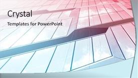  Presentation with future city - Colorful slide deck enhanced with templates mtech presentation - panoramic and perspective wide angle backdrop and a lemonade colored foreground