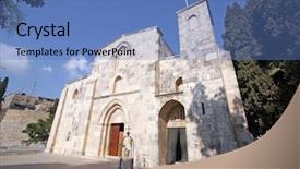  Presentation with jerusalem - Slides featuring god s temple - st anne's church jerusalem background and a teal colored foreground