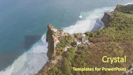  Presentation with bali temple - Cool new slide deck with temple and beautiful uluwatu backdrop and a  colored foreground